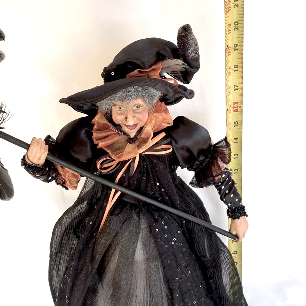 Gently Used Collector Cracker Barrel Beautiful Fiber Optic Witch Halloween Decor - Picture 7 of 10